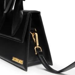 Jacquemus Le Chiquito Noeud Coiled Leather Black Handbag< Cross Body Bags|Handbags