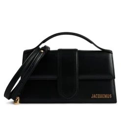 Jacquemus Le grand Bambino Leather Black Crossbody Strap Handbag< Handbags