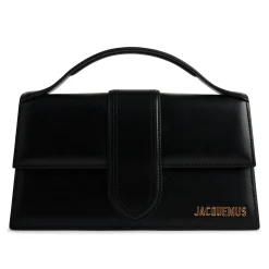 Jacquemus Le grand Bambino Leather Black Crossbody Strap Handbag< Handbags