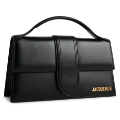 Jacquemus Le grand Bambino Leather Black Crossbody Strap Handbag< Handbags