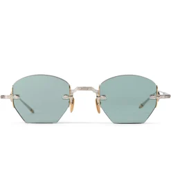 Jacques Marie Mage Eyewear Jacques Marie Mage Oatman Silver Gold Green Sunglasses< Sunglasses