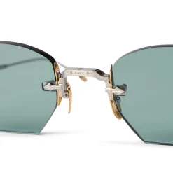 Jacques Marie Mage Eyewear Jacques Marie Mage Oatman Silver Gold Green Sunglasses< Sunglasses