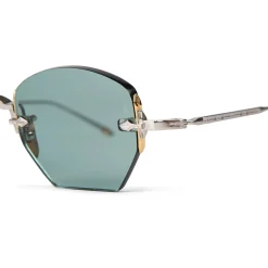 Jacques Marie Mage Eyewear Jacques Marie Mage Oatman Silver Gold Green Sunglasses< Sunglasses