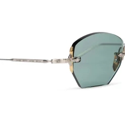Jacques Marie Mage Eyewear Jacques Marie Mage Oatman Silver Gold Green Sunglasses< Sunglasses