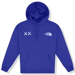 Kaws x The North Face Popover Bolt Blue Hoodie< Sweatshirts & Hoodies