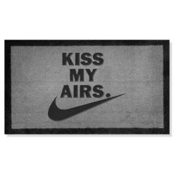 Project Crepslocker Kiss My Airs Light Grey Doormat 70x40cm< Rugs & Mats|Designer Home Accessories