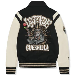 Légende Paris Guerrilla Varsity Jacket Black< Coats & Jackets