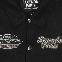 Légende Paris Guerrilla Varsity Jacket Black< Coats & Jackets