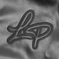 Légende Paris Ice Cream Leather Varsity Jacket Black< Coats & Jackets