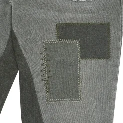 Légende Paris Patchwork Jeans Khaki< Jeans|Bottoms