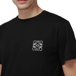 Loewe Anagram Chest Logo Black T Shirt< T-shirts