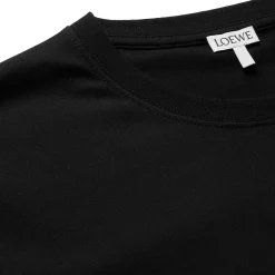 Loewe Anagram Chest Logo Black T Shirt< T-shirts