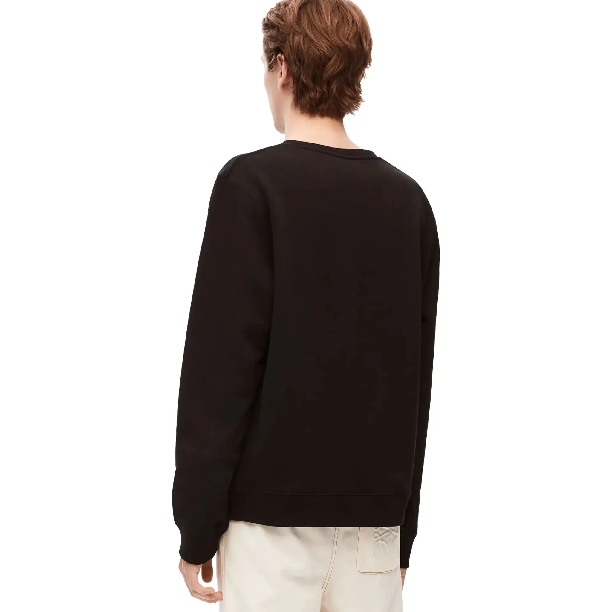 Loewe Anagram Cotton Black Sweatshirt< Sweatshirts & Hoodies