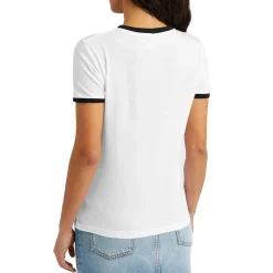 Loewe Anagram Embroidered White Black T Shirt< T-shirts
