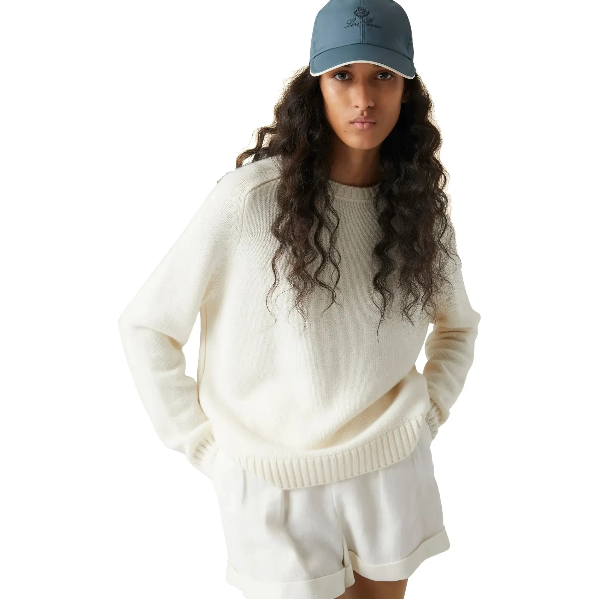 Loro Piana Microfibre Storm System Seaweed Ivory Baseball Cap< Hats & Caps