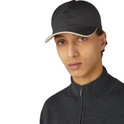 Loro Piana Microfibre Storm System Onyx Ivory Baseball Cap< Hats & Caps