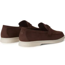 Loro Piana Summer Charms Walk Suede Chocolate Loafers< Designer Trainers