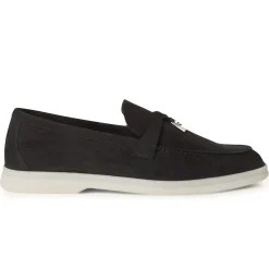 Loro Piana Summer Charms Walk Suede Caviar Loafers< Designer Trainers
