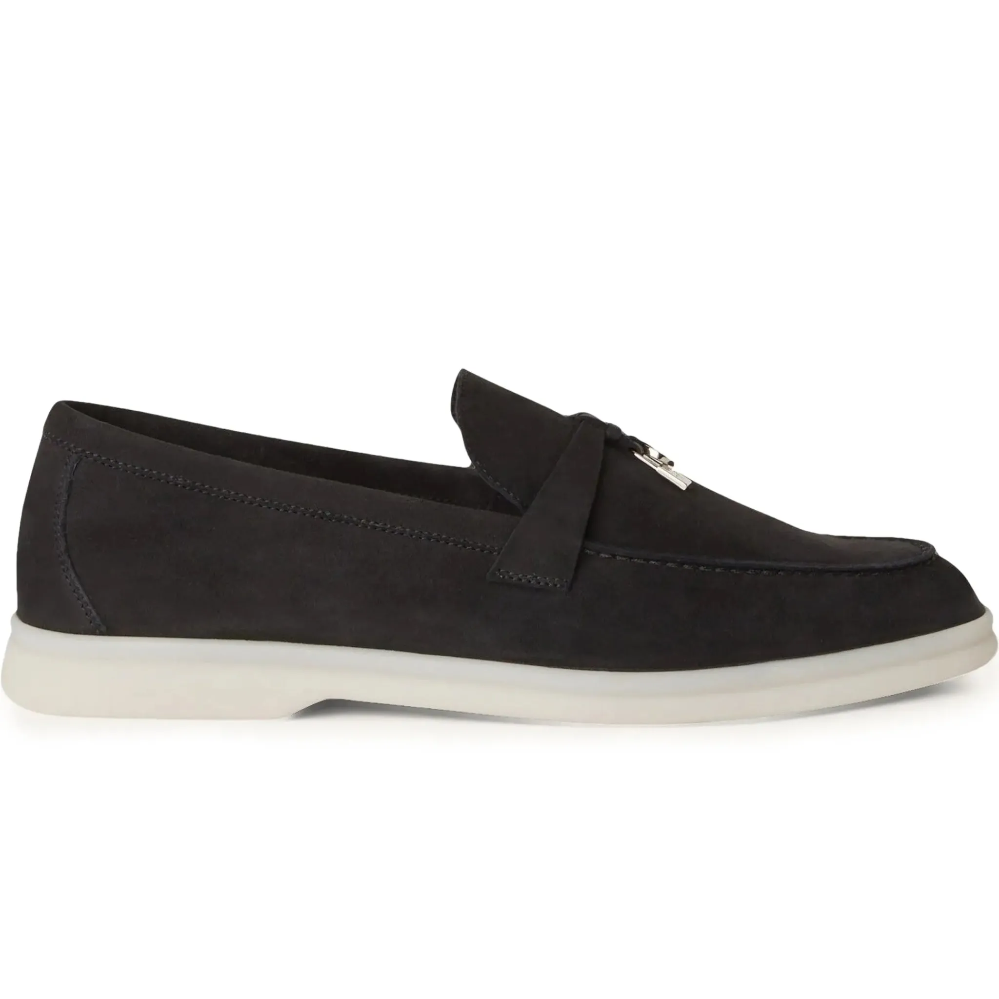 Loro Piana Summer Charms Walk Suede Caviar Loafers< Designer Trainers