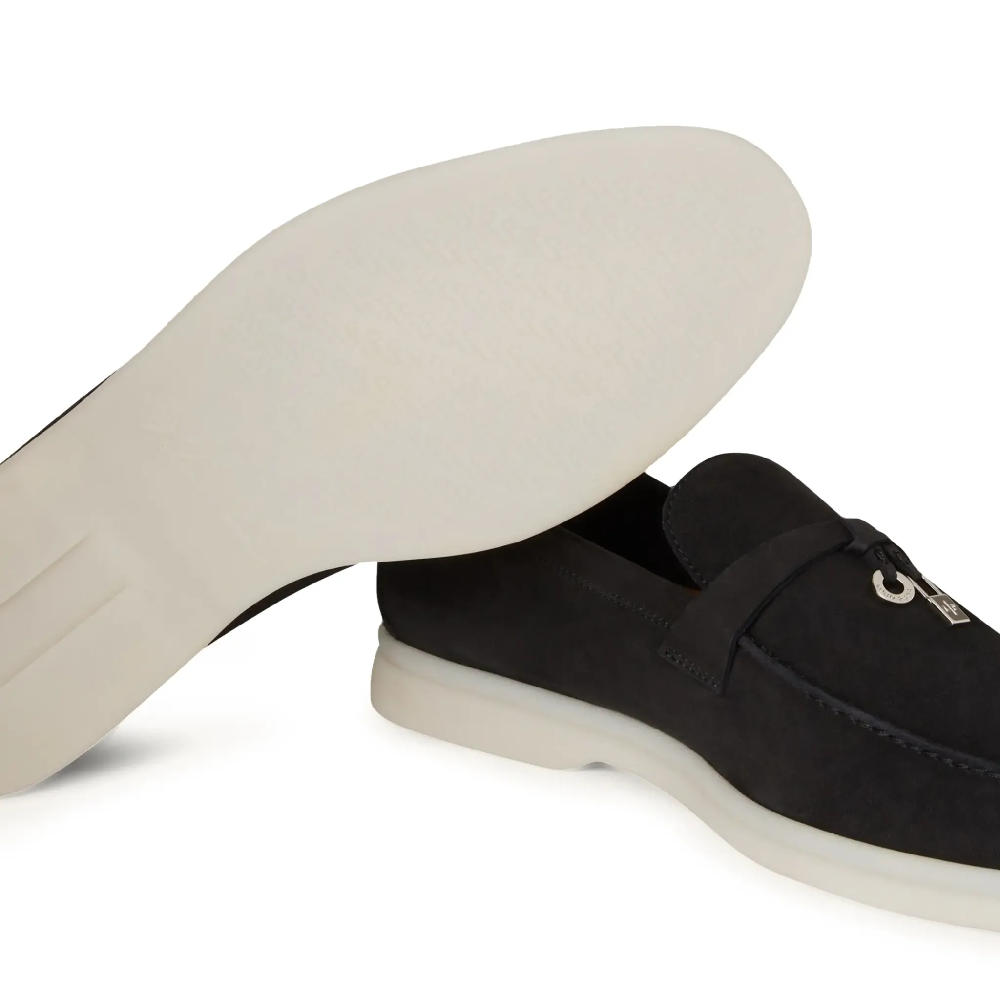Loro Piana Summer Charms Walk Suede Caviar Loafers< Designer Trainers