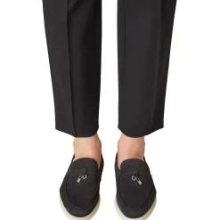 Loro Piana Summer Charms Walk Suede Caviar Loafers< Designer Trainers