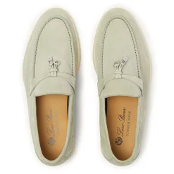 Loro Piana Summer Charms Suede Deep Ice Loafers< Designer Trainers
