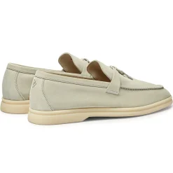 Loro Piana Summer Charms Suede Deep Ice Loafers< Designer Trainers