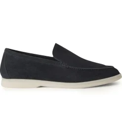Loro Piana Summer Walk Suede Classic Blue Loafers< Designer Trainers