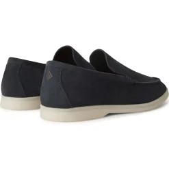 Loro Piana Summer Walk Suede Classic Blue Loafers< Designer Trainers
