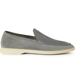 Loro Piana Summer Walk Suede Gull Grey Loafers< Designer Trainers
