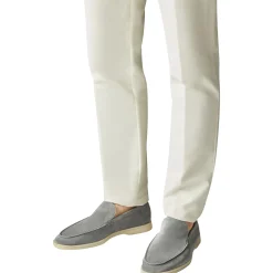 Loro Piana Summer Walk Suede Gull Grey Loafers< Designer Trainers