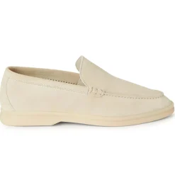 Loro Piana Summer Walk Suede Nougat Loafers< Designer Trainers