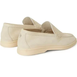 Loro Piana Summer Walk Suede Nougat Loafers< Designer Trainers