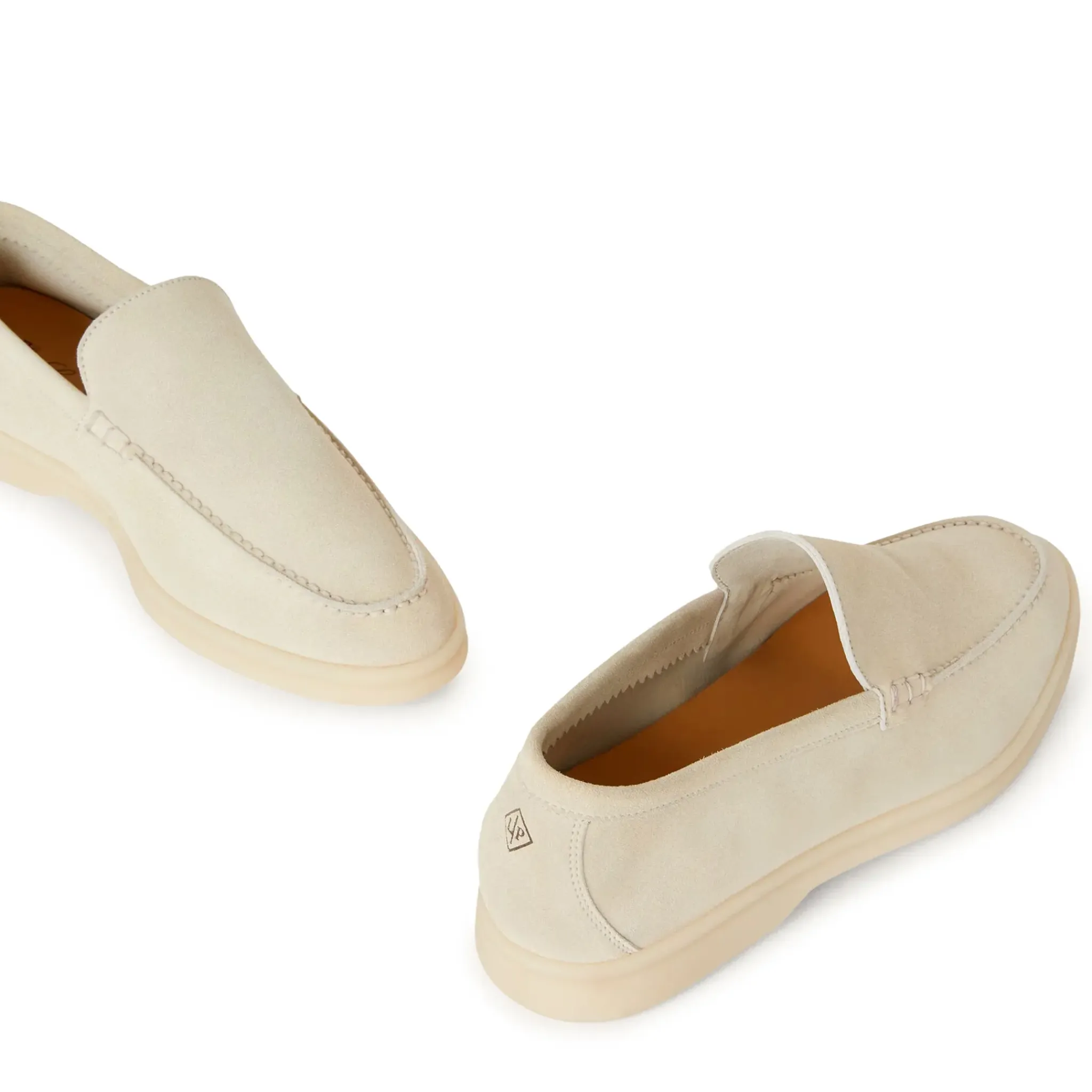 Loro Piana Summer Walk Suede Nougat Loafers< Designer Trainers