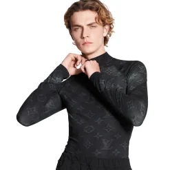 Louis Vuitton 2054 Technical Half Zip Long-Sleeved Top< T-shirts