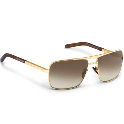 Louis Vuitton Attitude Gold Sunglasses< Sunglasses