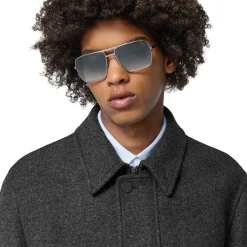 Louis Vuitton Attitude Silver Sunglasses< Sunglasses