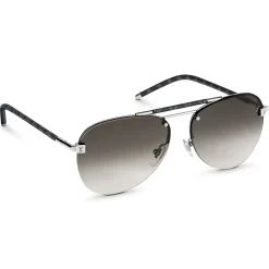 Louis Vuitton Clockwise Canvas Grey Sunglasses< Sunglasses