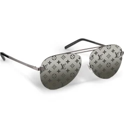 Louis Vuitton Clockwise Monogram Dark Gun Sunglasses< Sunglasses