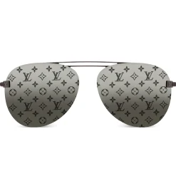 Louis Vuitton Clockwise Monogram Dark Gun Sunglasses< Sunglasses