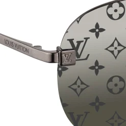 Louis Vuitton Clockwise Monogram Dark Gun Sunglasses< Sunglasses
