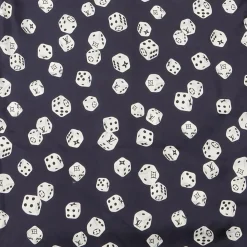 Louis Vuitton Dice Print Navy Silk Shirt< Shirts