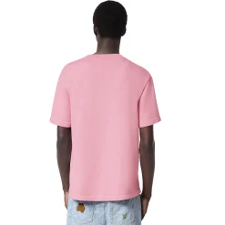 Louis Vuitton Embroidered Signature Crewneck Coral Blush Pink T Shirt< T-shirts