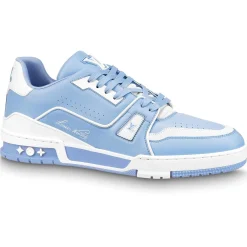 Louis Vuitton LV '54' Trainer Light Blue White Sneaker< Designer Trainers