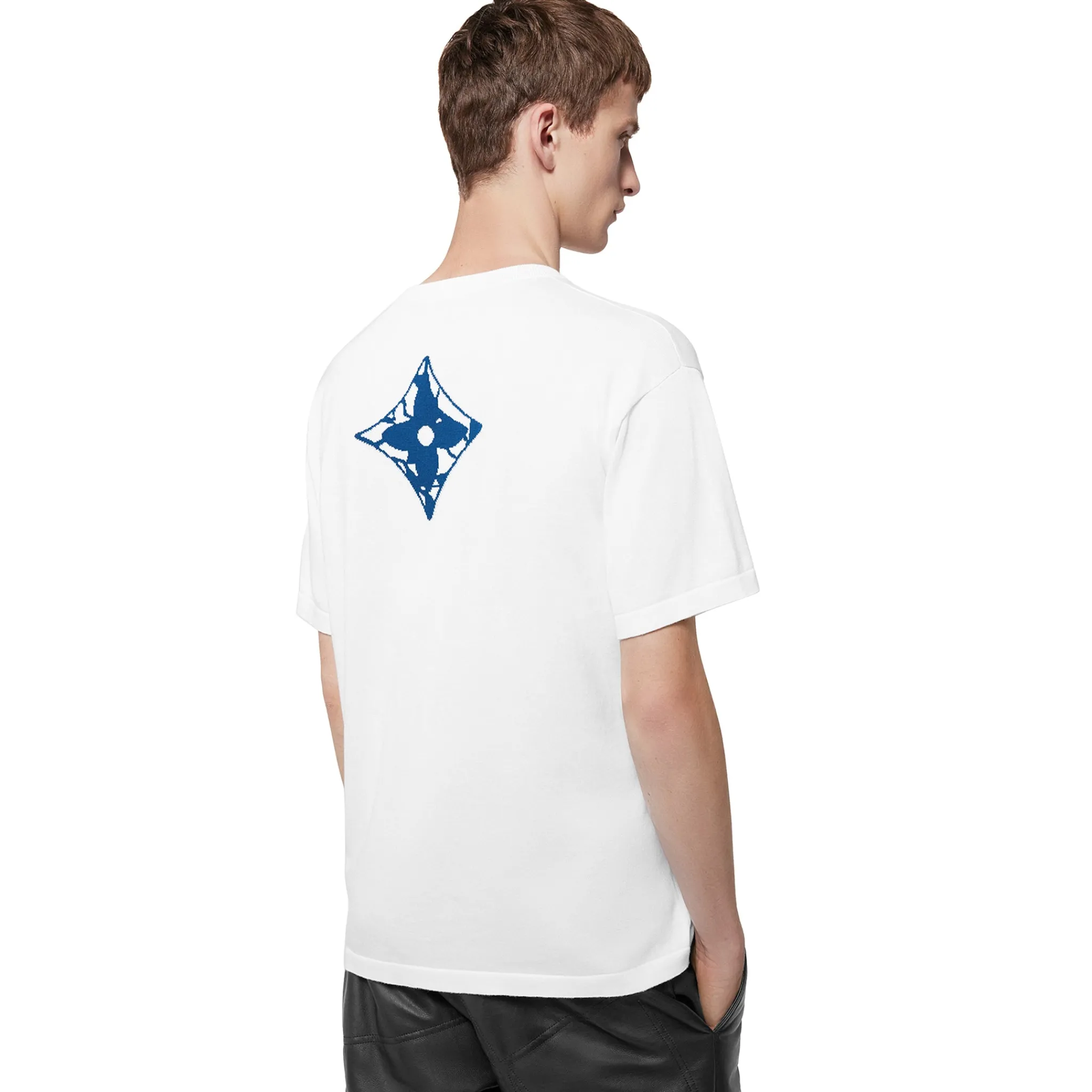Louis Vuitton LV Ice Milk White Crewneck T Shirt< T-shirts