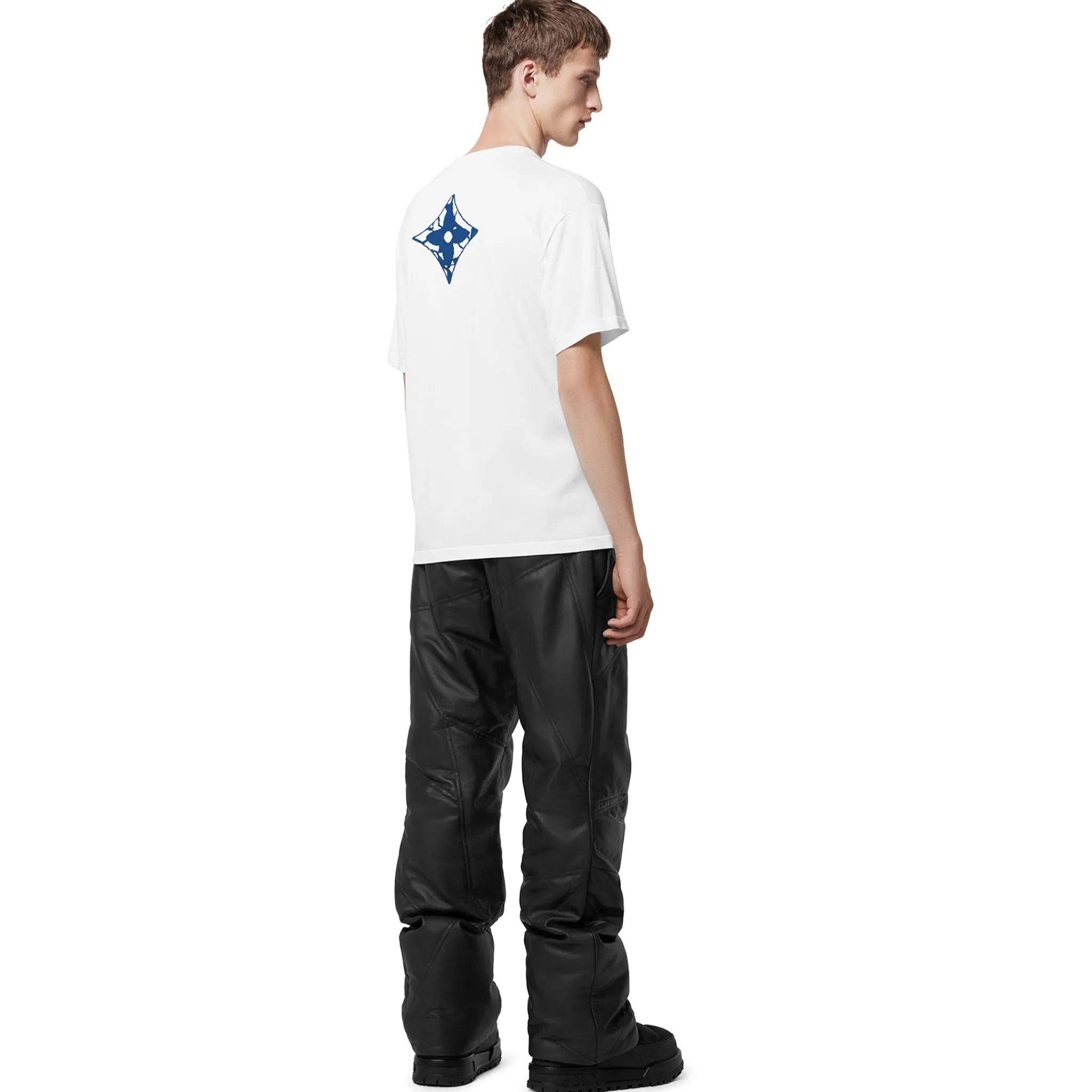 Louis Vuitton LV Ice Milk White Crewneck T Shirt< T-shirts