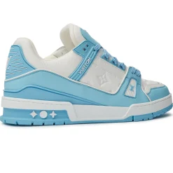 Louis Vuitton LV Monogram White Sky Blue Sneaker< Designer Trainers