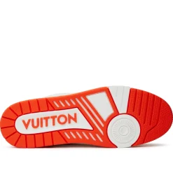 Louis Vuitton LV Monogram Orange Denim Sneaker< Designer Trainers