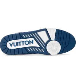 Louis Vuitton LV Monogram Blue Denim Sneaker< Designer Trainers