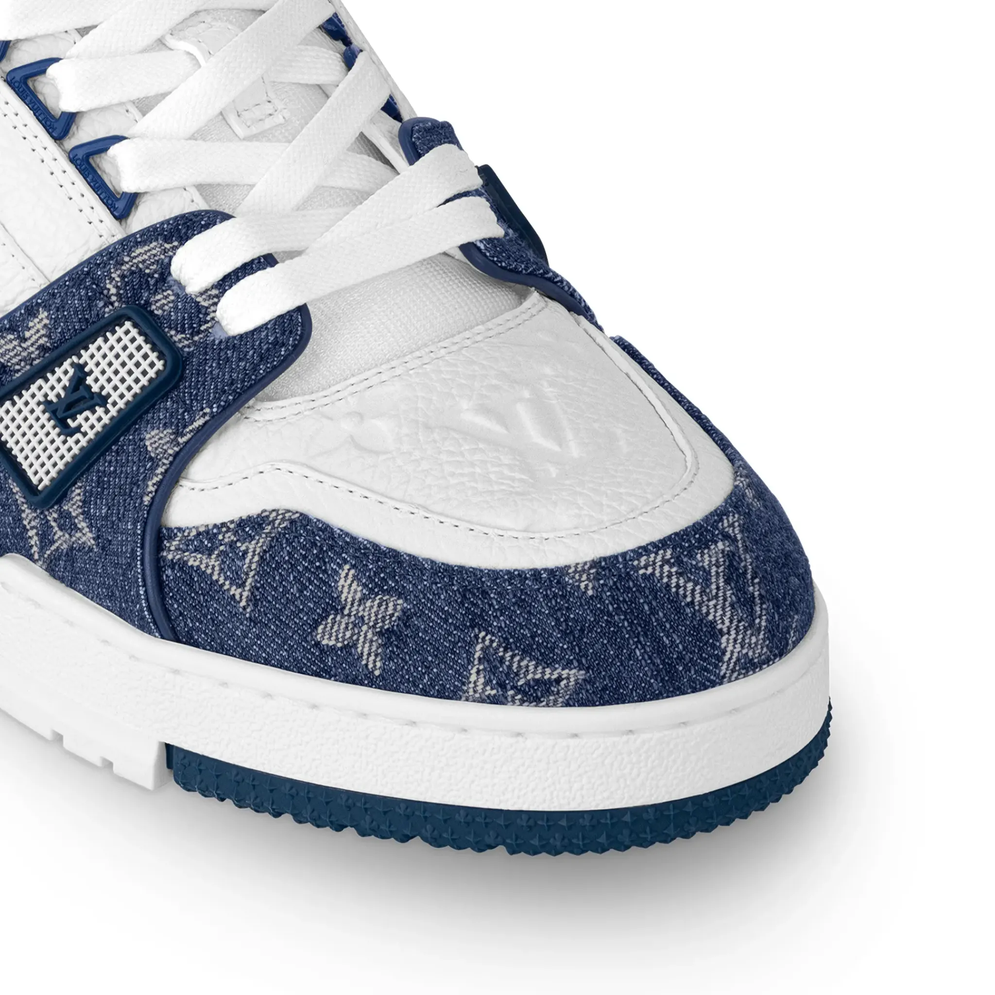 Louis Vuitton LV Monogram Blue Denim Sneaker< Designer Trainers
